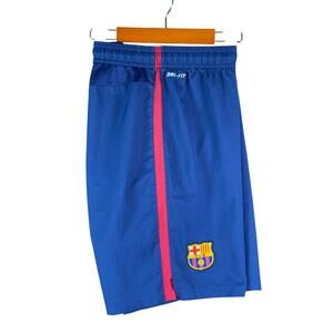 Nike FC Barcelona‎ Woven Soccer Futbol Activewear Shorts Blue Mens Small 2011/12